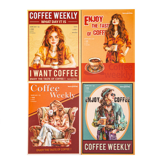 Journal sticker book (coffee series)