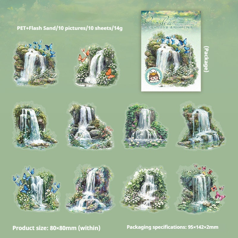 Journal sticker packs (Garden life scene)