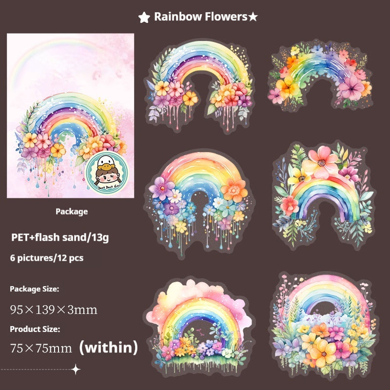 Journal sticker packs （rainbow）