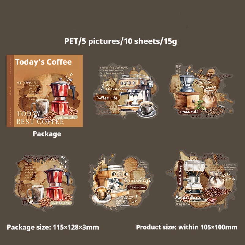 Journal sticker packs (coffee theme)