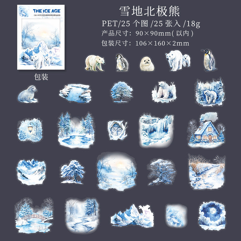 Journal sticker packs (Winter Forest)