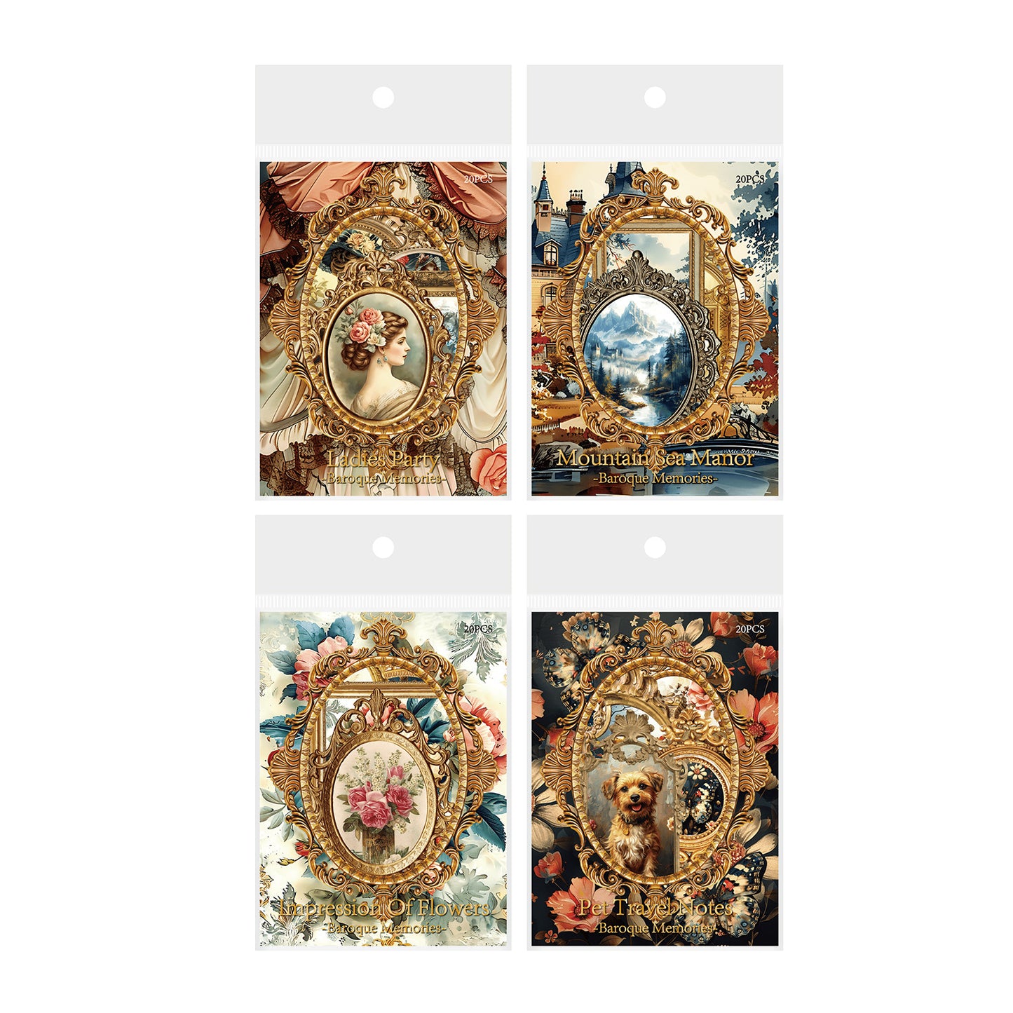 Journal Sticker Pack (PET Memories of the Baroque Series)