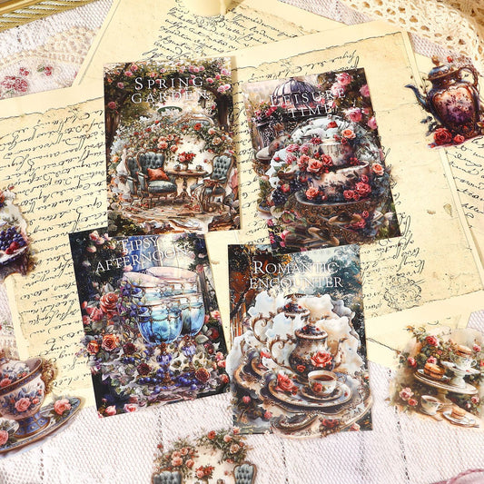 Journal sticker packs (Castle Afternoon Tea Series）