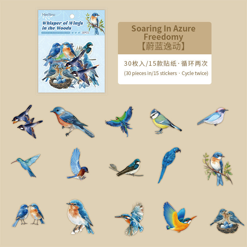 Journal sticker packs (Bird)