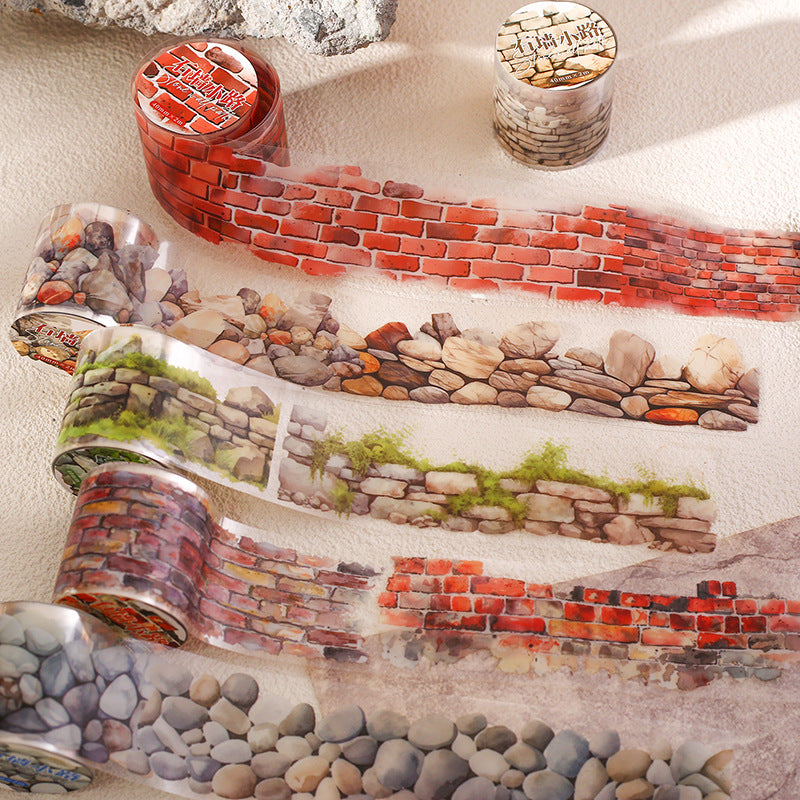 Journal PET tape (Stone wall path) 4cm*2m/roll