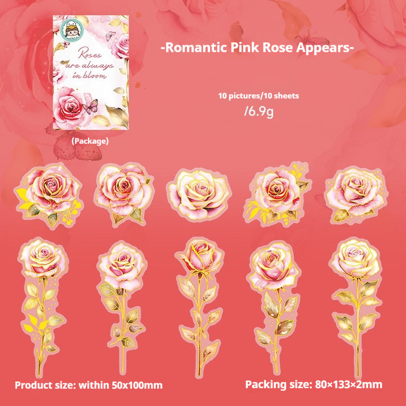 Journal sticker packs (Rose)