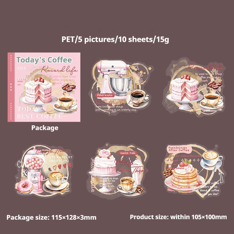 Journal sticker packs (coffee theme)