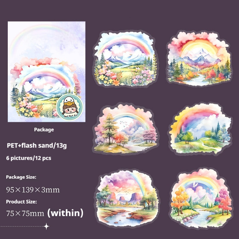 Journal sticker packs （rainbow）