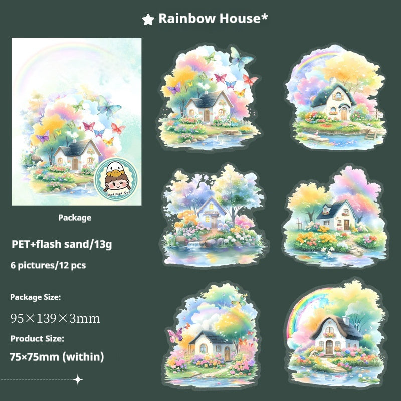 Journal sticker packs （rainbow）