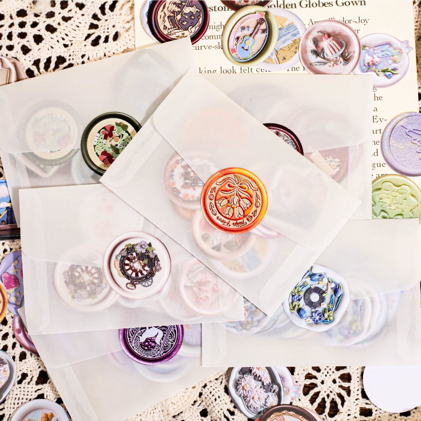 Journal sticker packs (Wax seal Series)