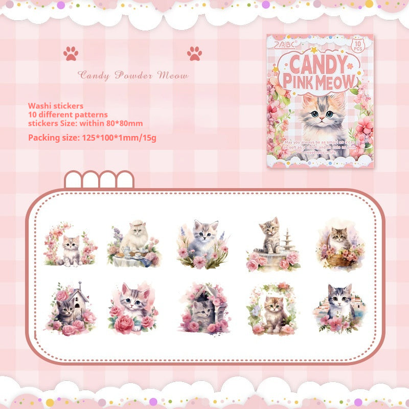 Journal sticker packs (cat)