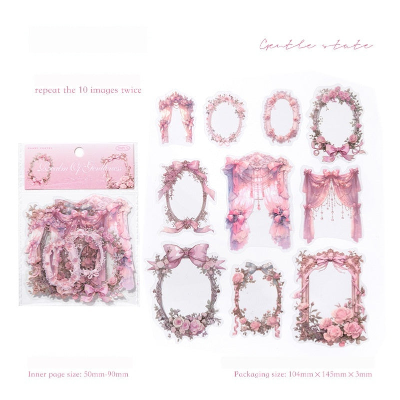 Journal sticker packs (Flower mirror）