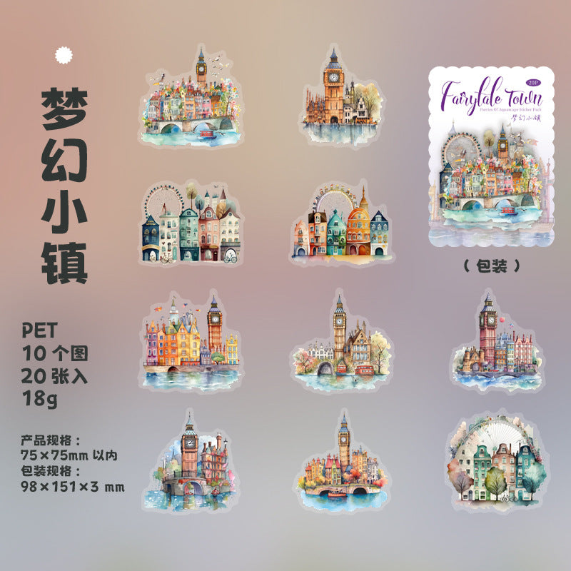 Journal sticker packs (Fairy Tale Town Series)