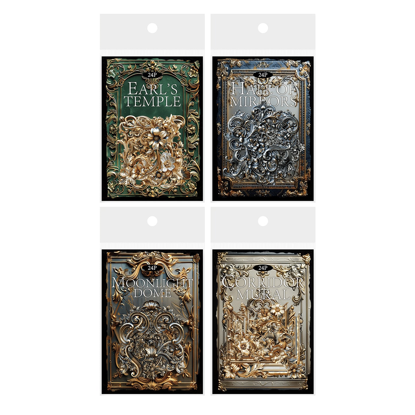 Journal sticker packs (Baroque art)