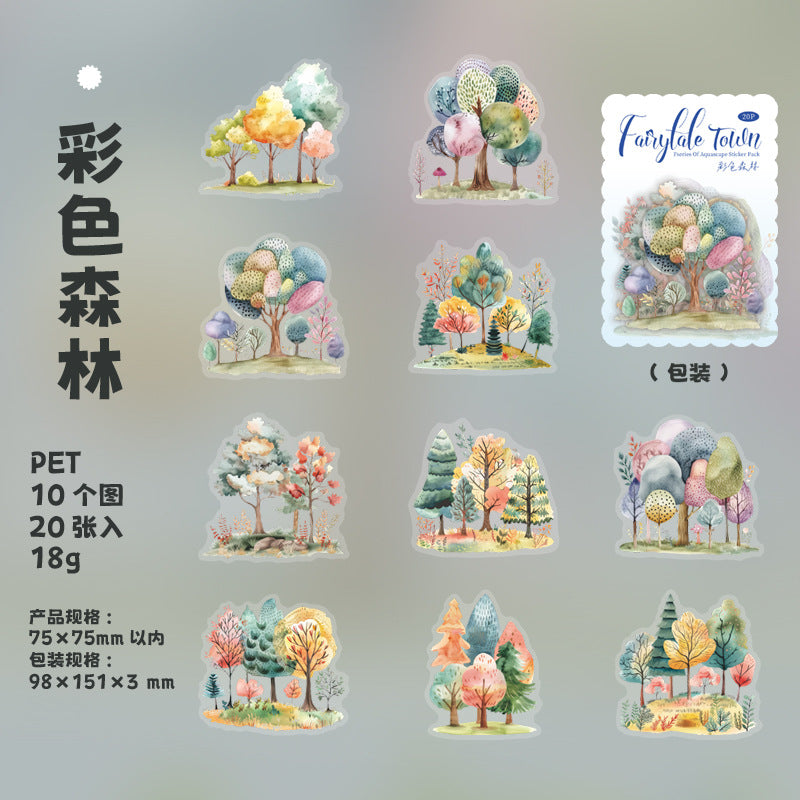 Journal sticker packs (Fairy Tale Town Series)