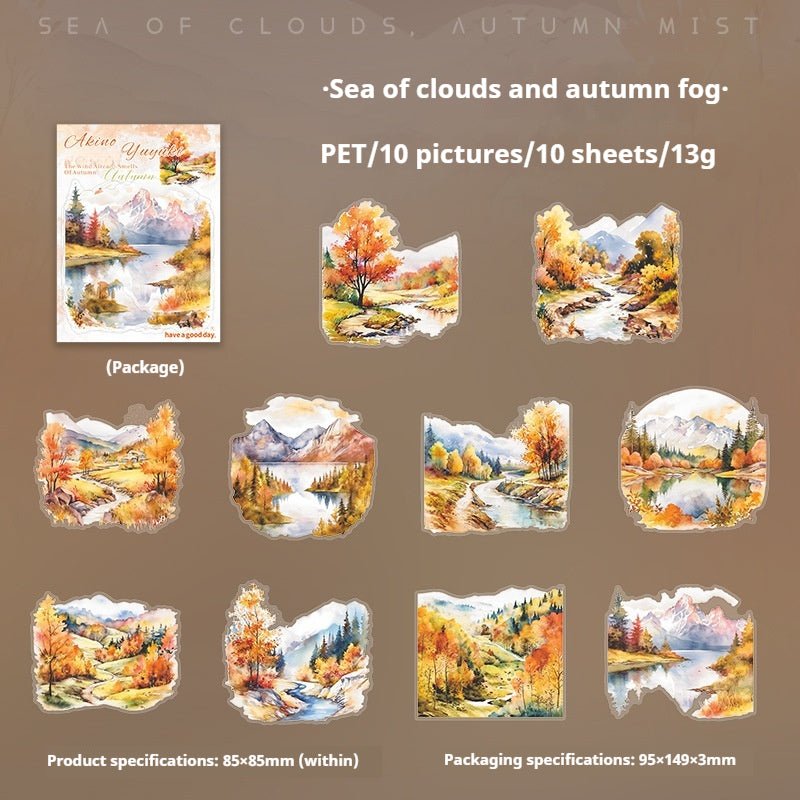 Journal sticker packs (Autumn scenery)