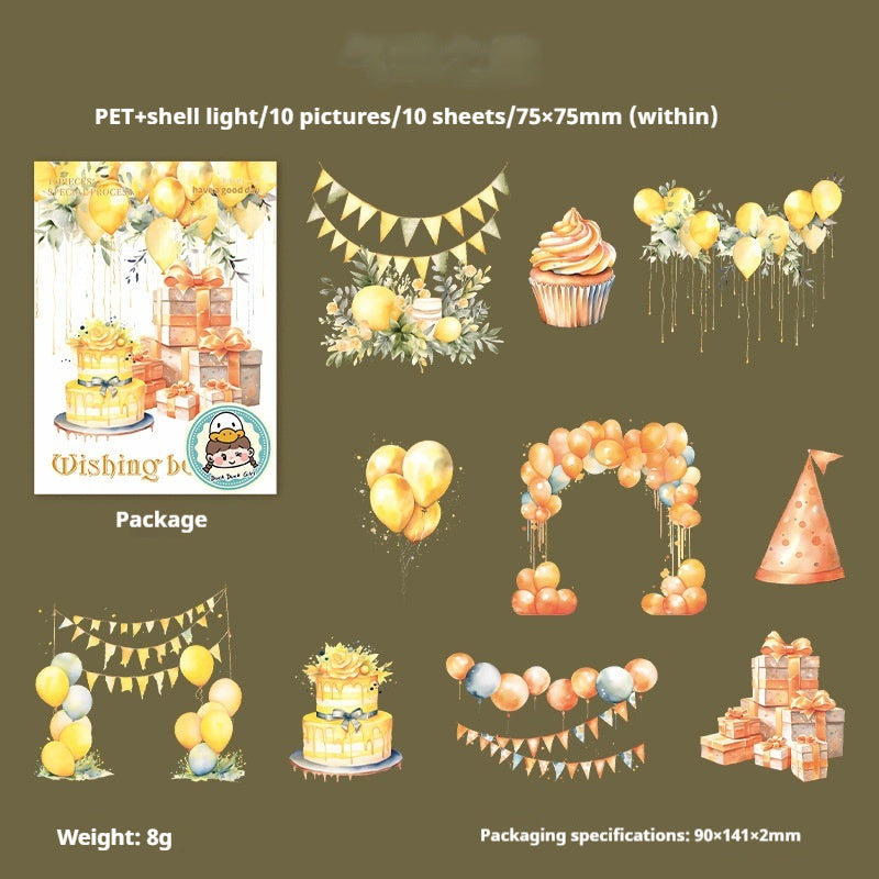 Journal sticker packs (Wishing Balloon)