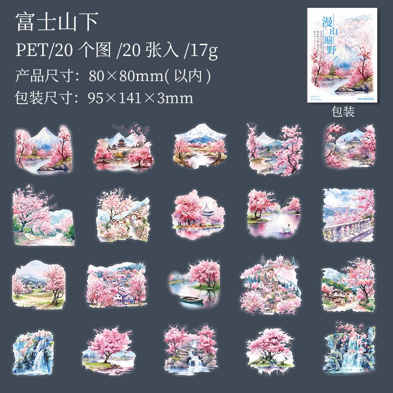 Journal sticker packs (Cherry blossoms)