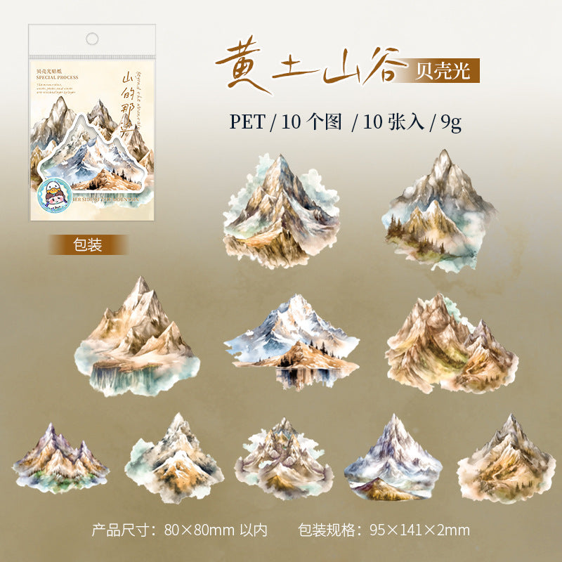 Journal sticker packs (Mountain Theme)