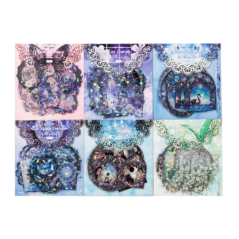 Journal Sticker Pack ( Ice Crystal Lace Dream Series）