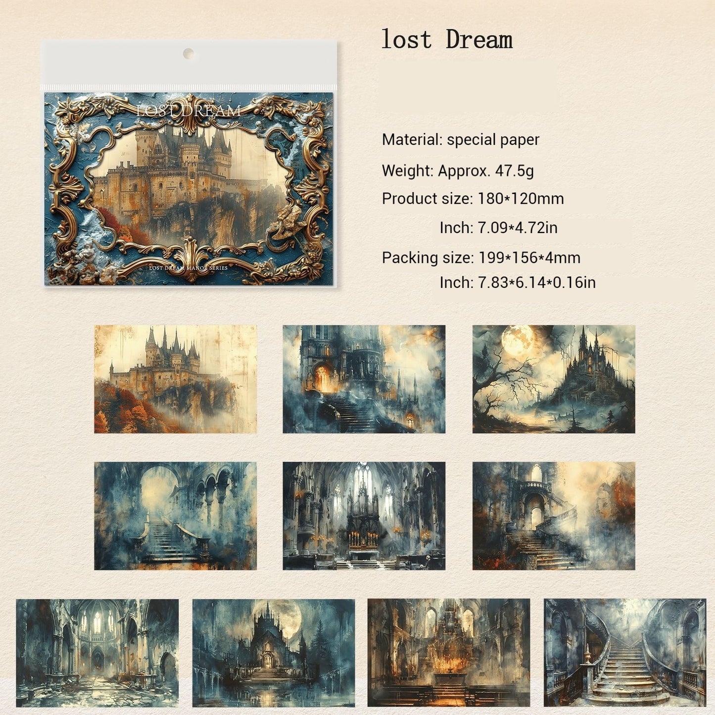 Journal paper packs （Lost Dreams Manor)