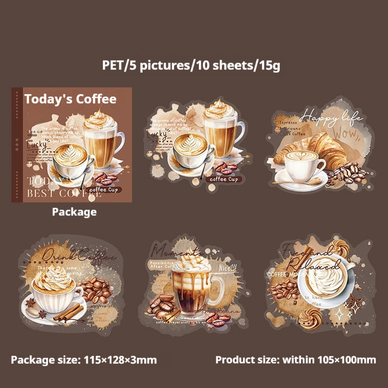 Journal sticker packs (coffee theme)