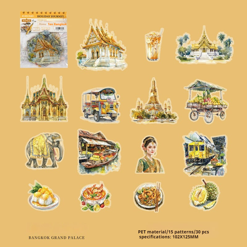 Journal Sticker Packs (travel architecture)