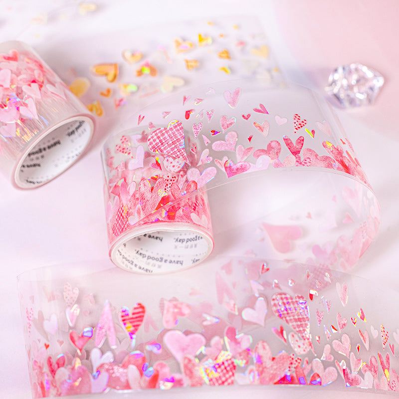 Journal Shell Light PET tape (Heart Theme）