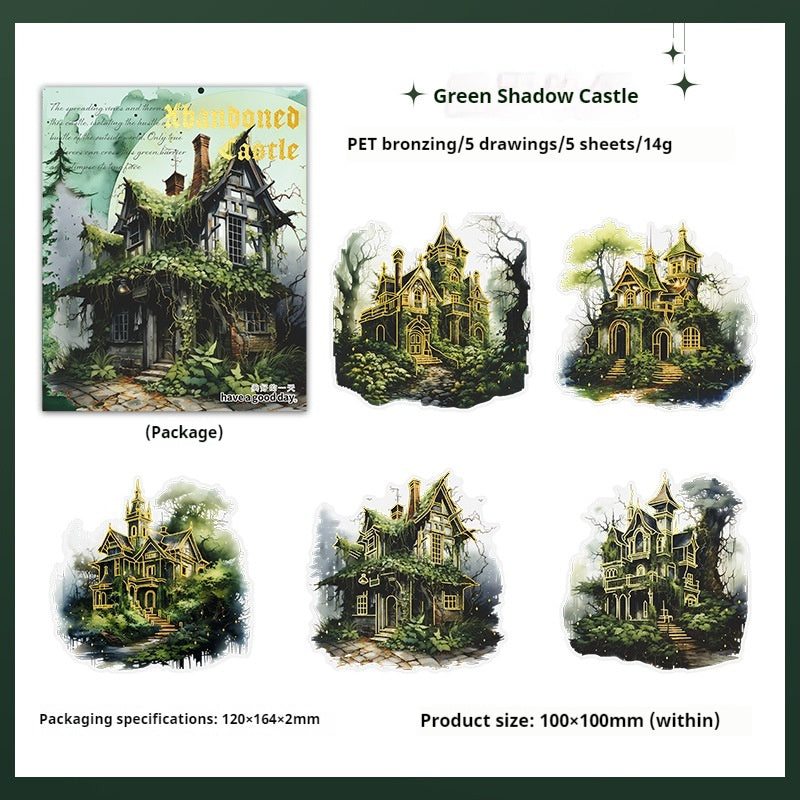 Journal Sticker Pack(Gothic Dark Castle Series）