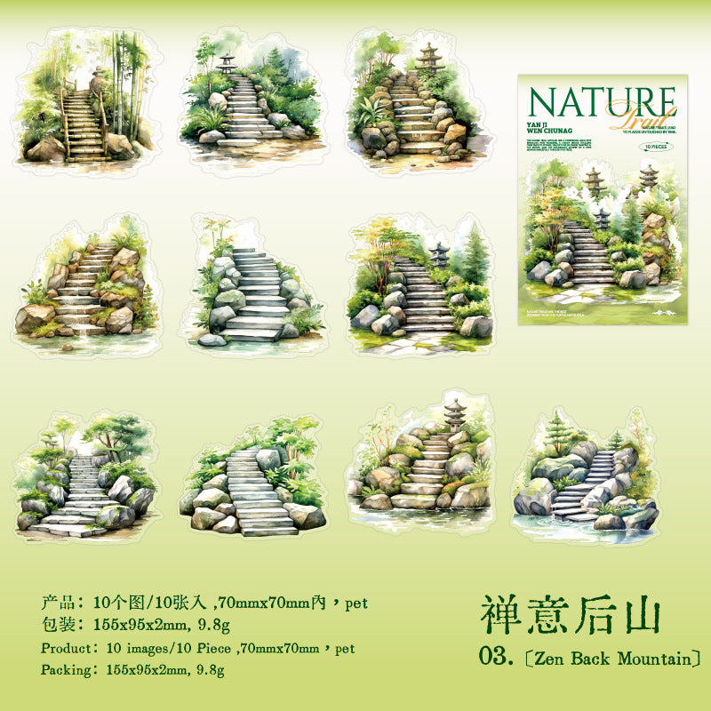 Journal sticker packs (Forest Stairs)