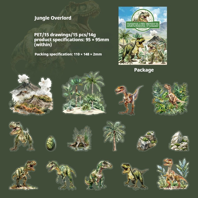 Journal sticker packs (Dinosaur）