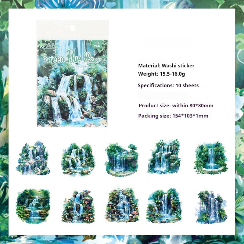 Journal sticker packs (waterfall）