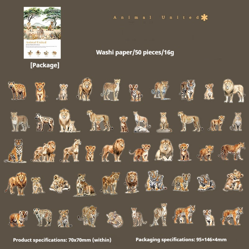 Journal sticker packs (animal)