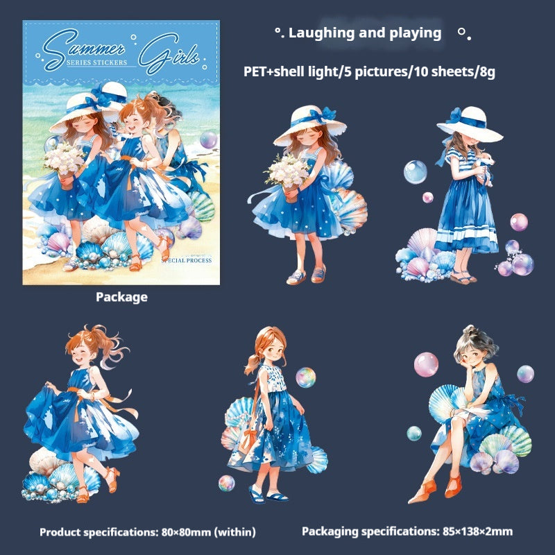 Journal Sticker Packs (summer girl）