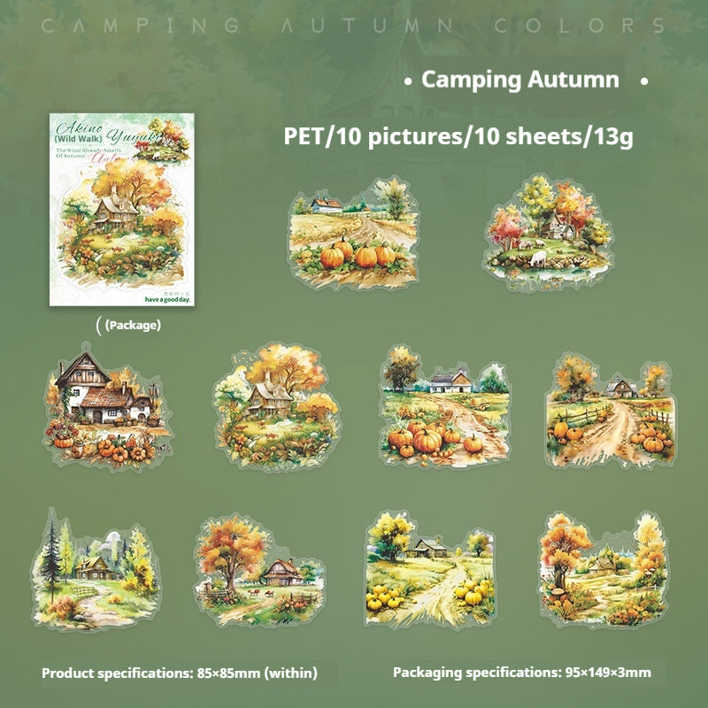 Journal sticker packs (Autumn scenery)