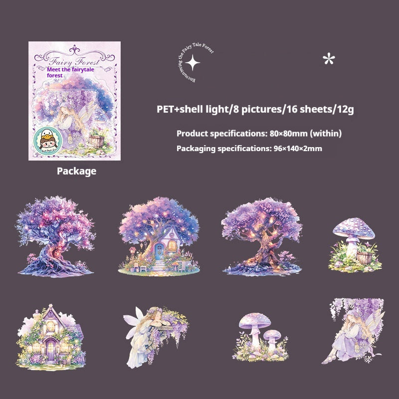 Journal sticker packs (Forest Fairy Tale)