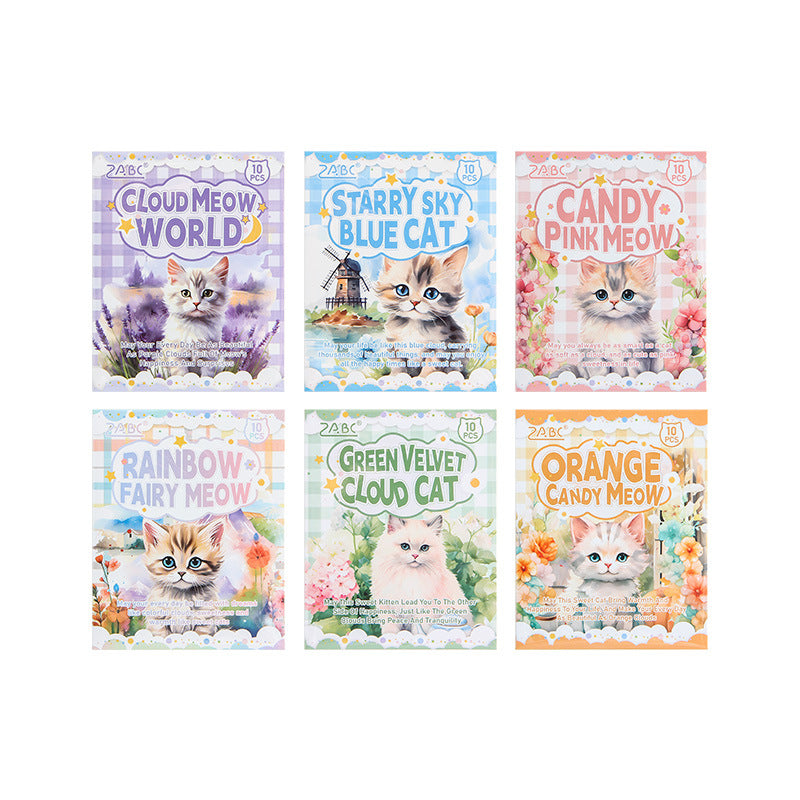 Journal sticker packs (cat)