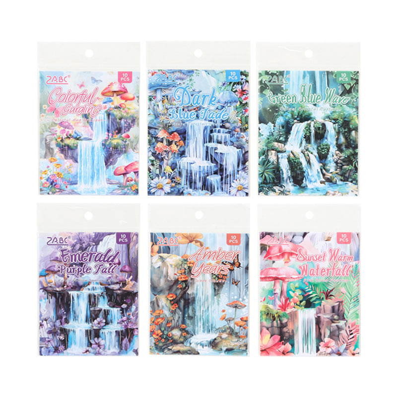 Journal sticker packs (waterfall）