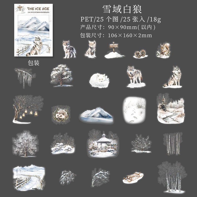 Journal sticker packs (Winter Forest)