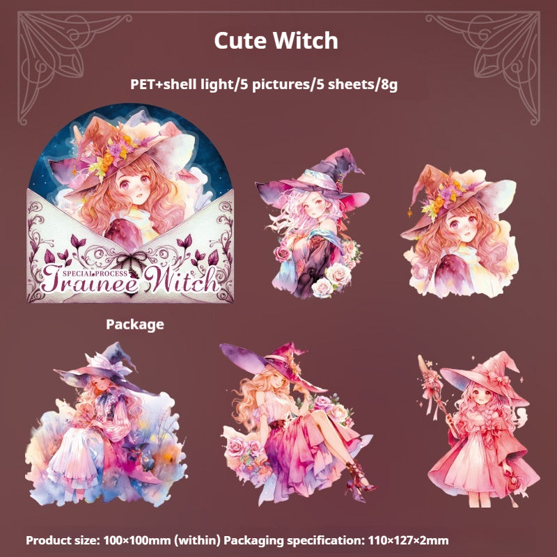 Journal sticker packs (witch）