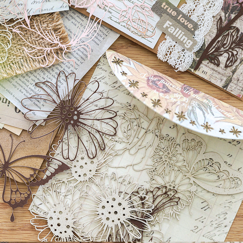 Journal Paper Pack (Flower--Hollow Series）