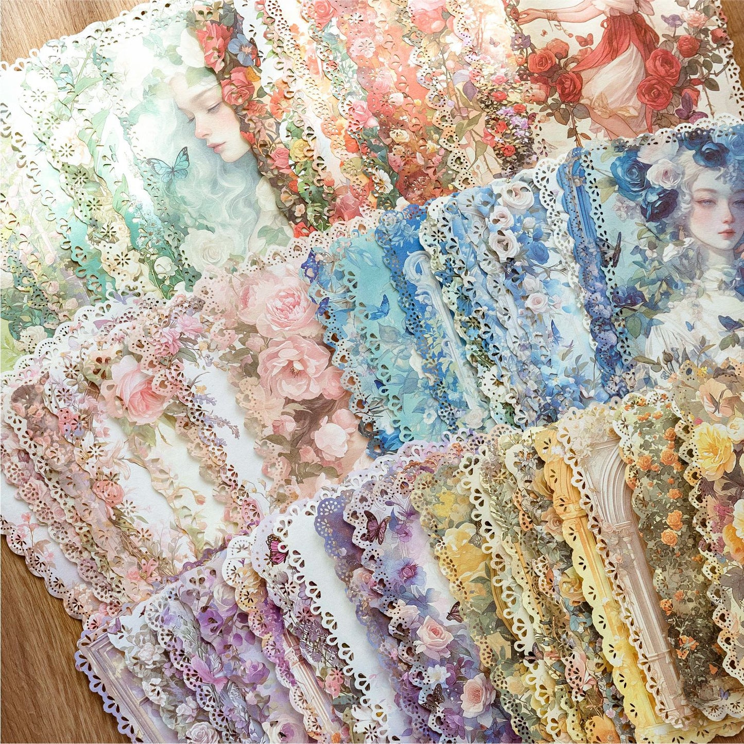 Journal Paper Pack (French Romance Series--Hollow Lace Paper）