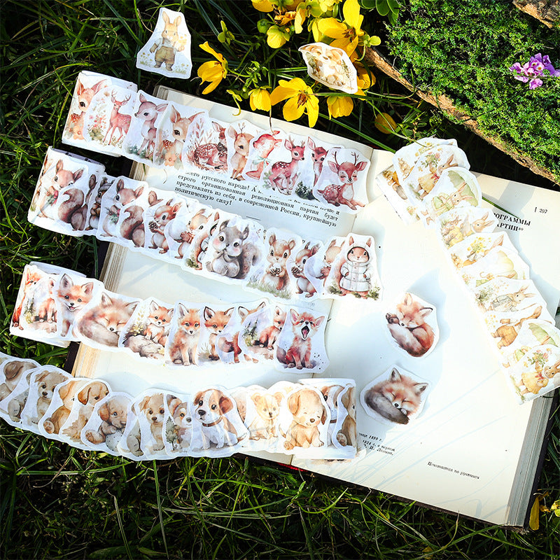 Journal PET tape (Forest Animals Theme) 45pcs/roll