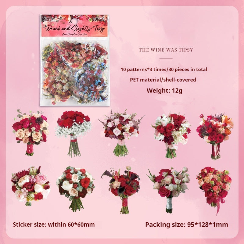 Journal sticker packs (Holding flowers)