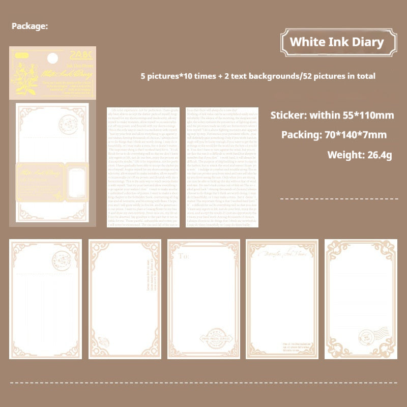 Journal note paper packs