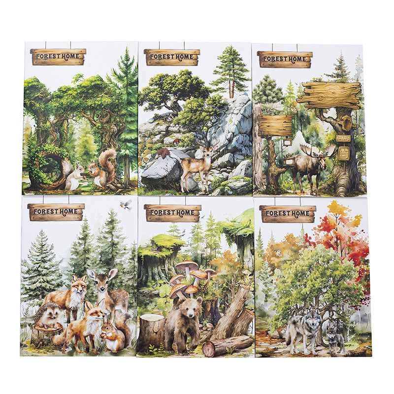 Journal sticker packs (Forest Animals Theme）