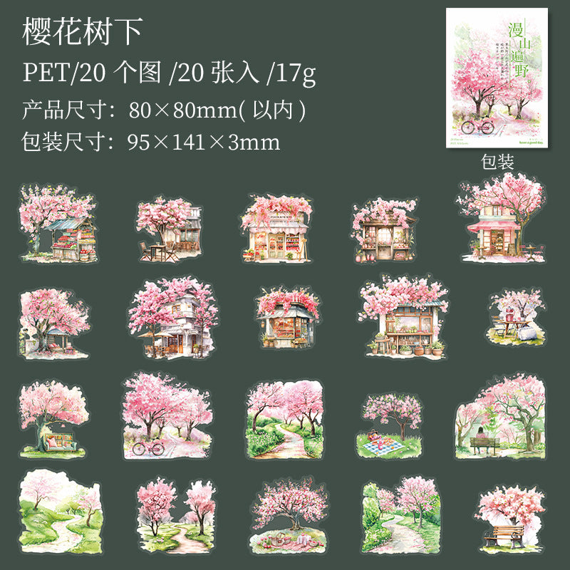 Journal sticker packs (Cherry blossoms)