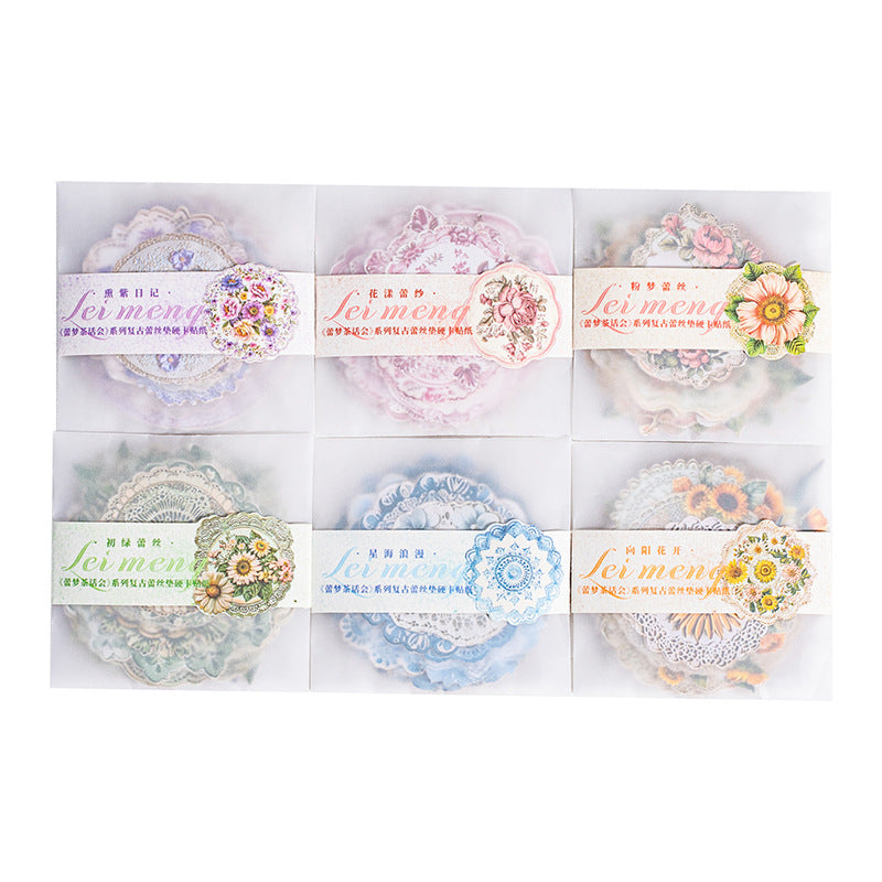 Journal sticker packs (Lace flower hard card )