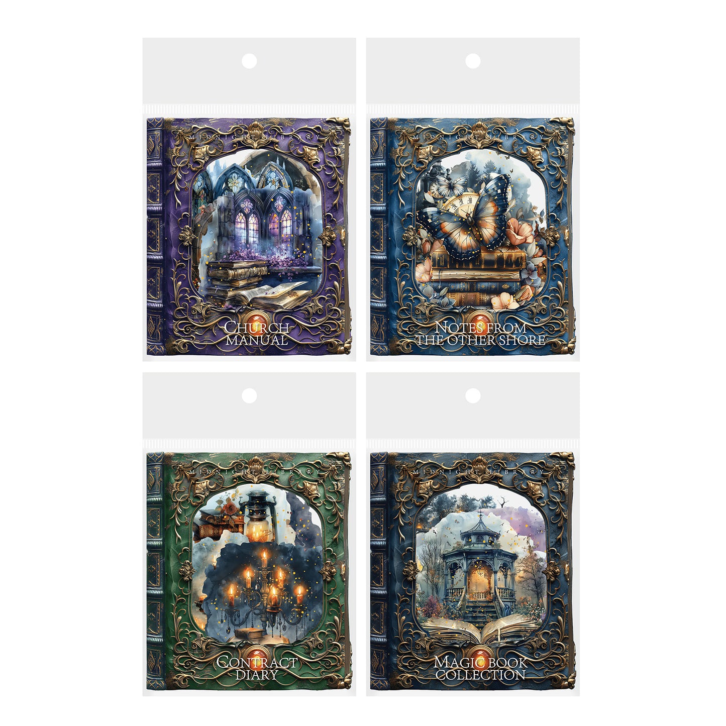 Journal Sticker Pack (Midnight Book Room)