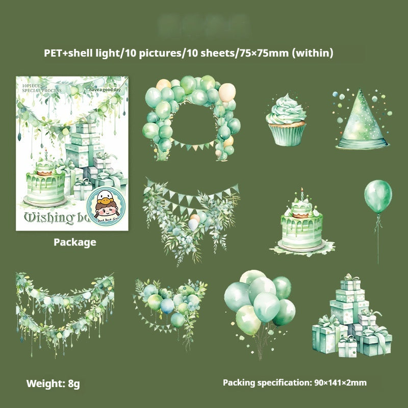 Journal sticker packs (Wishing Balloon)